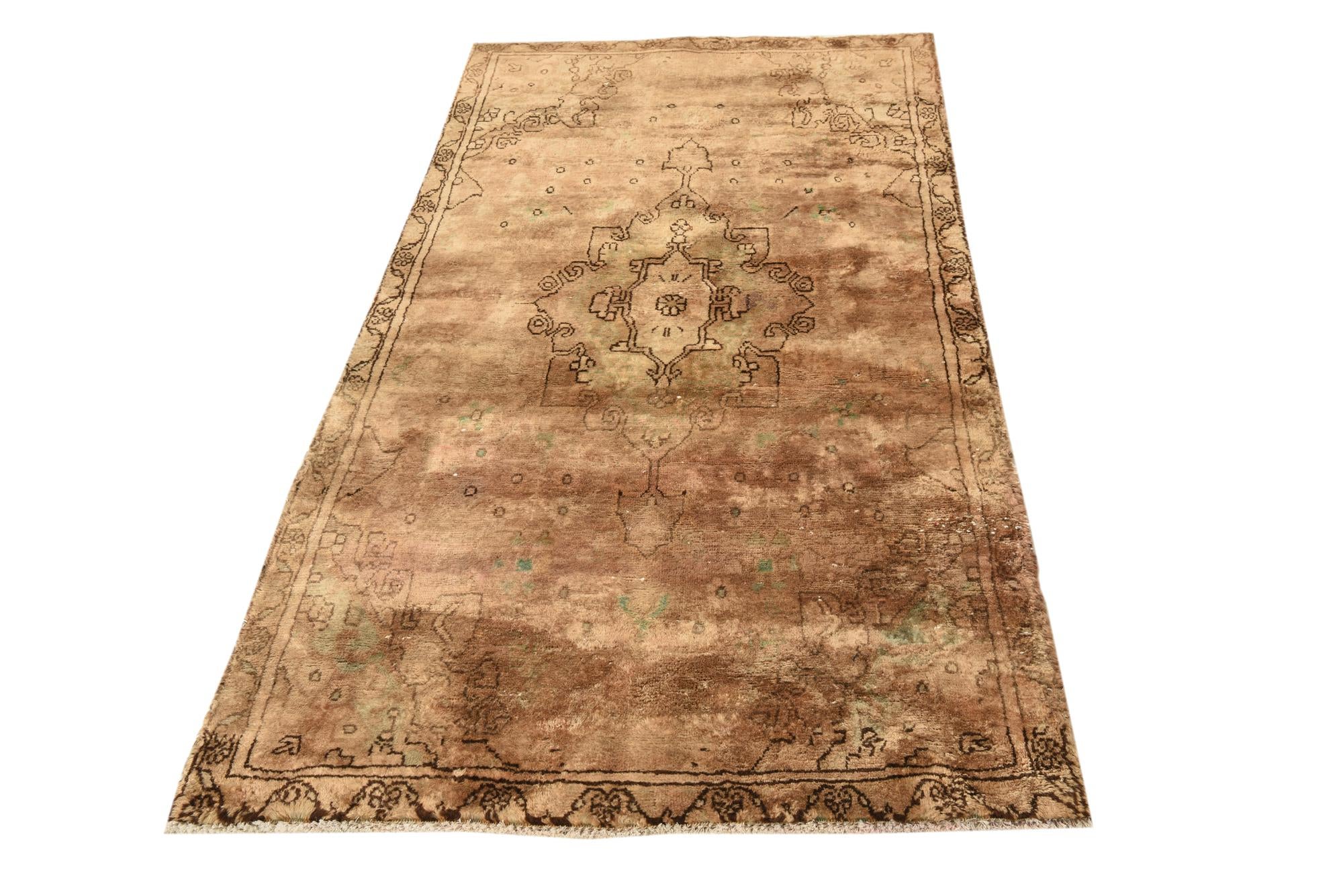 3' 4 x 6' 4 Hand Knotted Ultra Vintage Persian Wool Rug