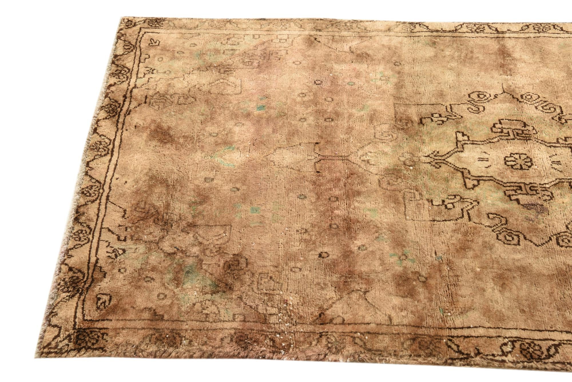 3' 4 x 6' 4 Hand Knotted Ultra Vintage Persian Wool Rug