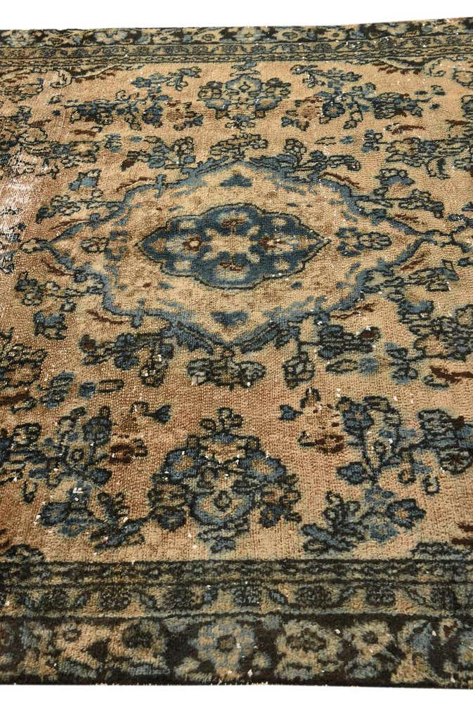 6' 1 x 9' Hand Knotted Ultra Vintage Persian Wool Rug