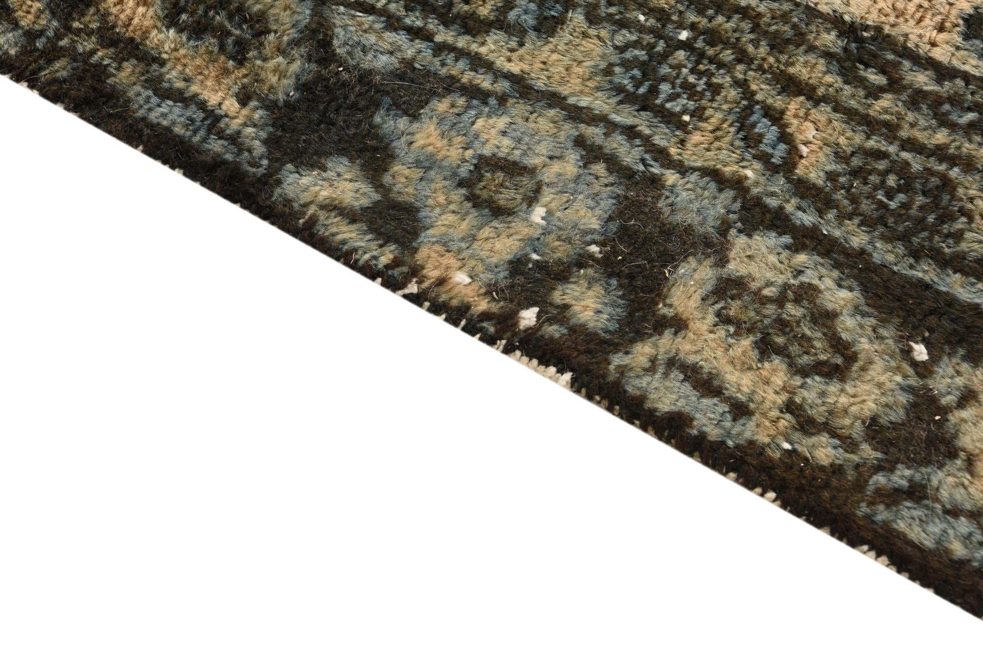 6' 1 x 9' Hand Knotted Ultra Vintage Persian Wool Rug