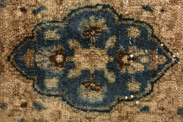 6' 1 x 9' Hand Knotted Ultra Vintage Persian Wool Rug