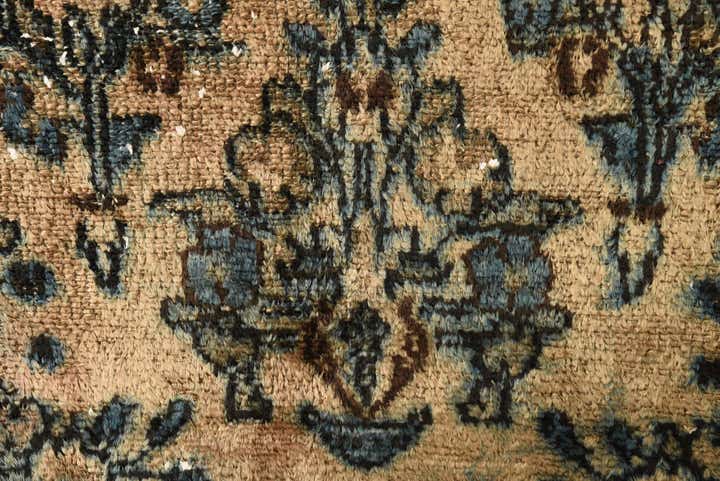 6' 1 x 9' Hand Knotted Ultra Vintage Persian Wool Rug