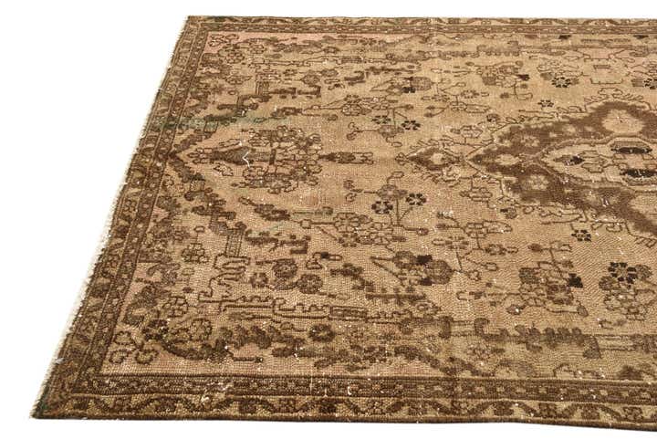 4' 8 x 8' 6 Hand Knotted Ultra Vintage Persian Wool Rug
