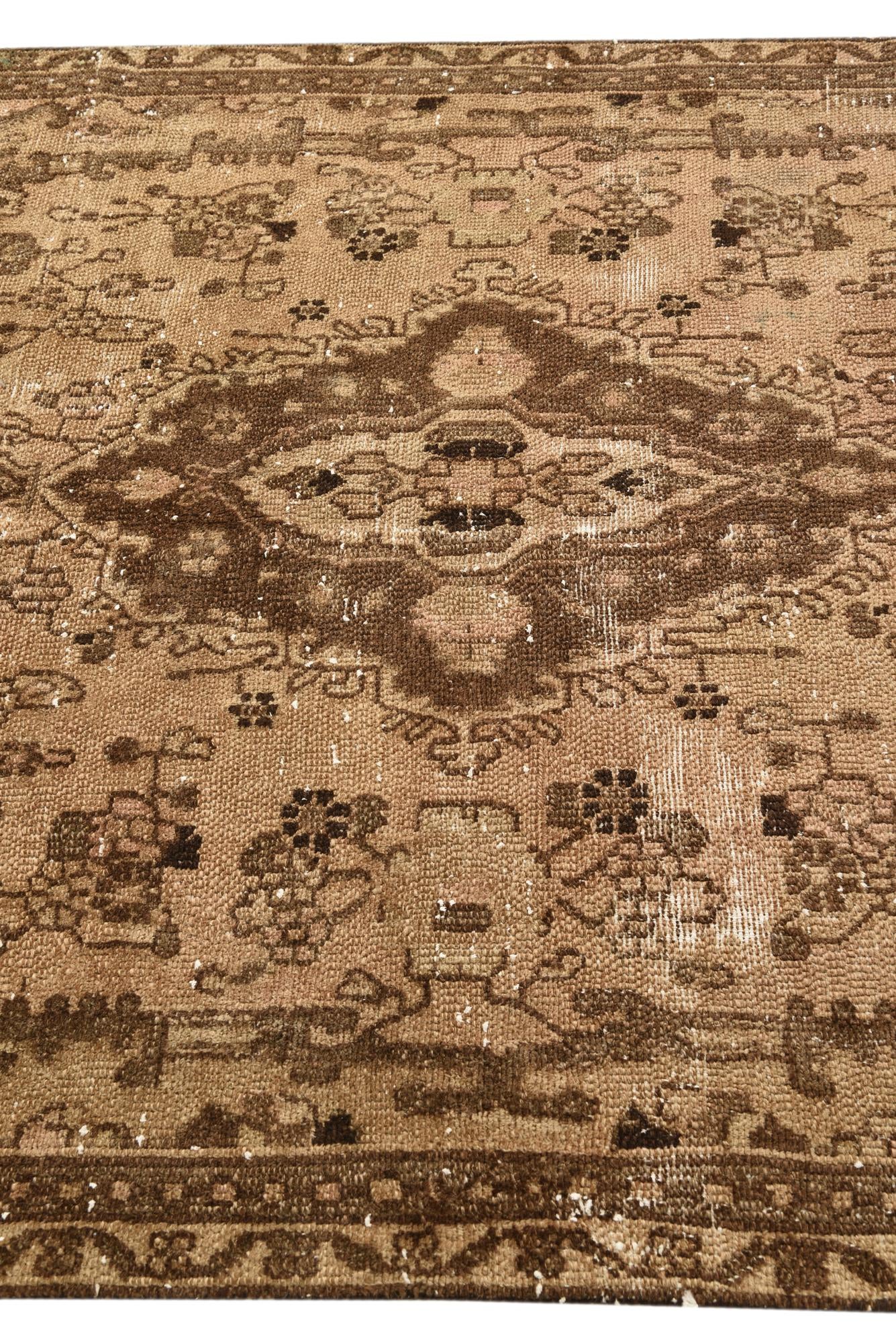 4' 8 x 8' 6 Hand Knotted Ultra Vintage Persian Wool Rug