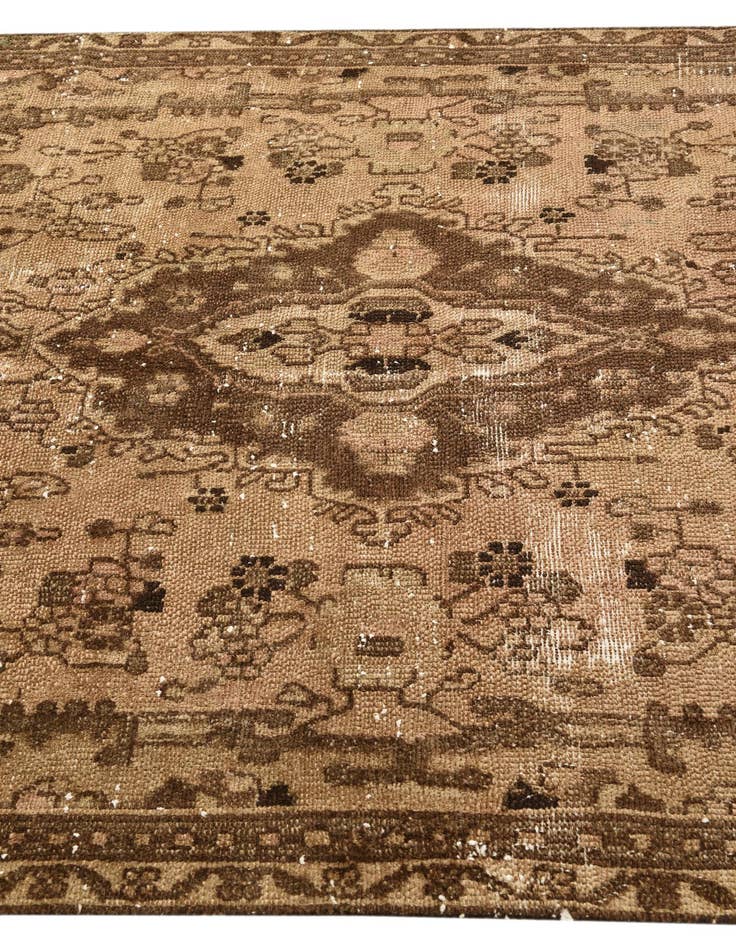 Detail image of 4' 8 x 8' 6  Hand Knotted Ultra Vintage Persian Wool Rug