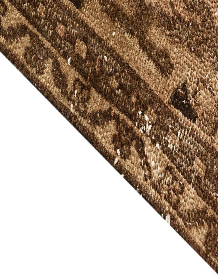 Detail image of 4' 8 x 8' 6  Hand Knotted Ultra Vintage Persian Wool Rug