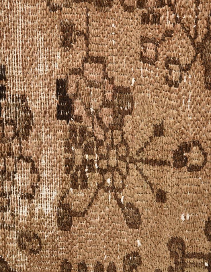 Detail image of 4' 8 x 8' 6  Hand Knotted Ultra Vintage Persian Wool Rug