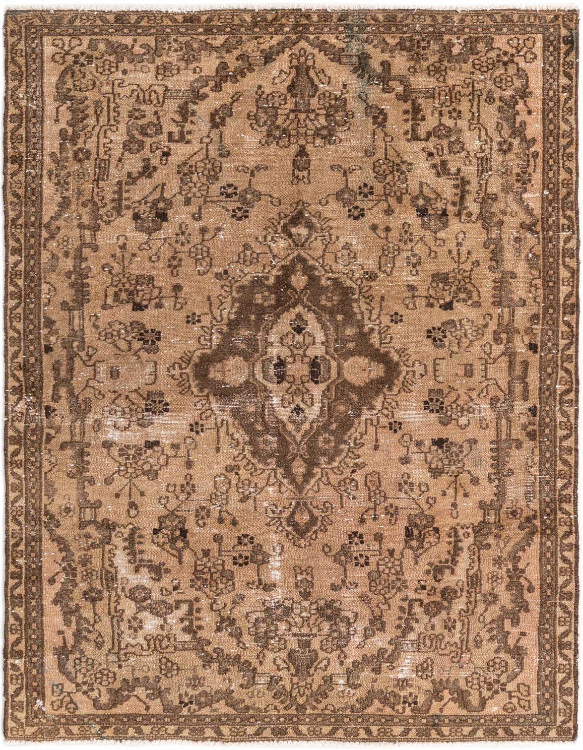 Primary image 4' 8 x 8' 6  Hand Knotted Ultra Vintage Persian Wool Rug