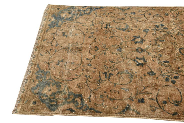 Detail image of 3' 9 x 7' Hand Knotted Ultra Vintage Persian Wool Rug