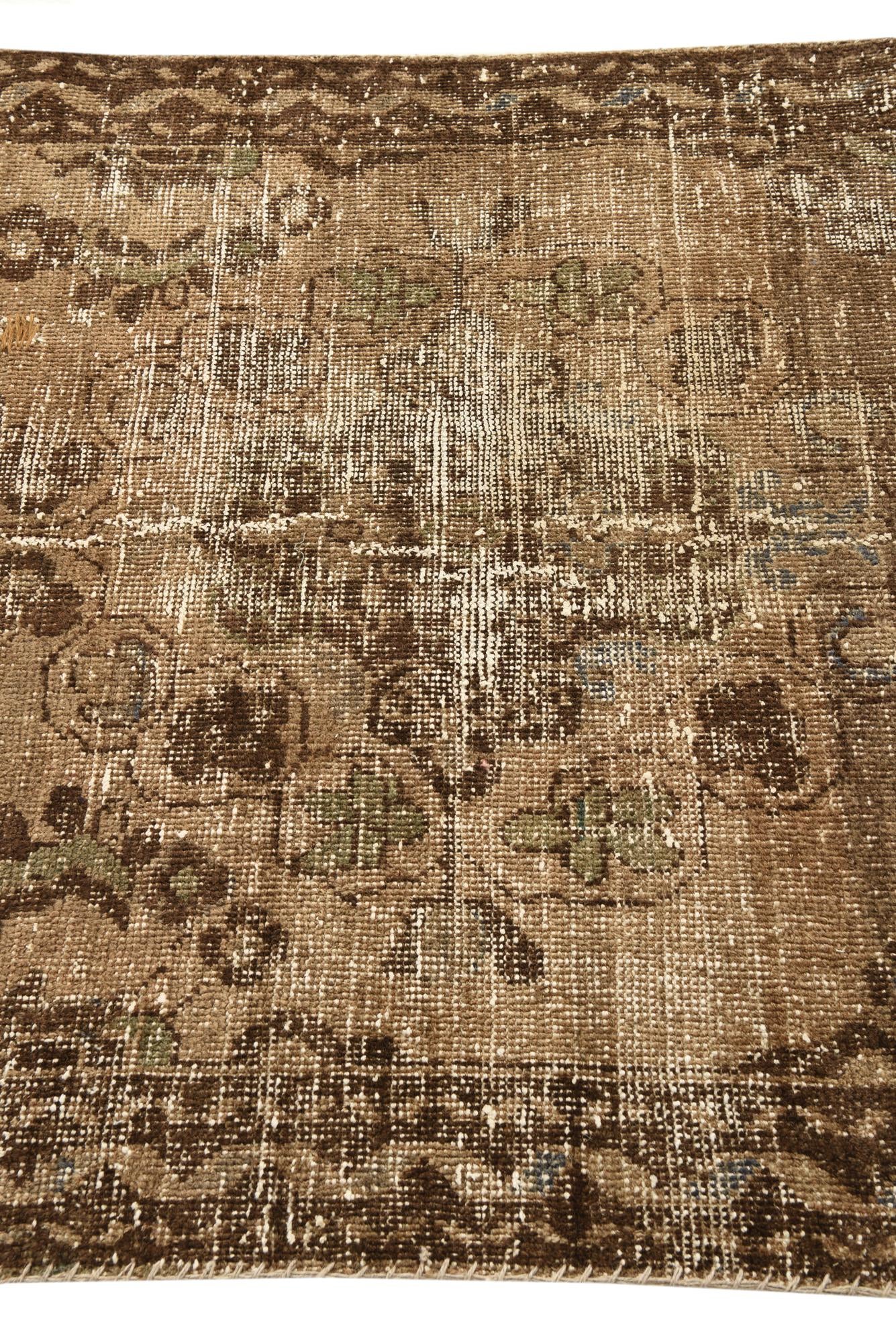 3' 10 x 6' 5 Hand Knotted Ultra Vintage Persian Wool Rug