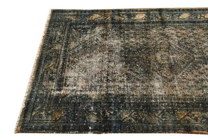 3' 4 x 5' Hand Knotted Ultra Vintage Persian Wool Rug