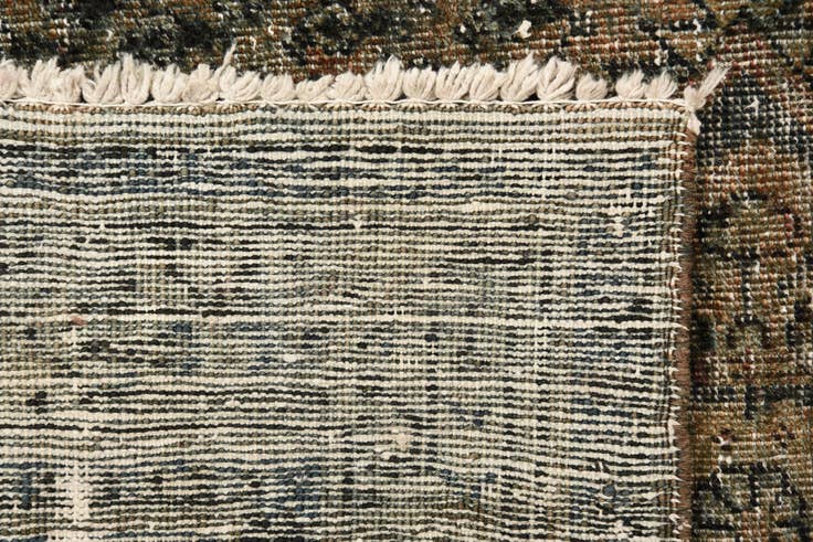 Detail image of 3' 4 x 5' Hand Knotted Ultra Vintage Persian Wool Rug