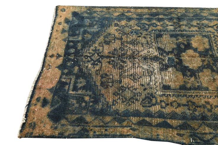 Detail image of 4' x 5' 10 Hand Knotted Ultra Vintage Persian Wool Rug