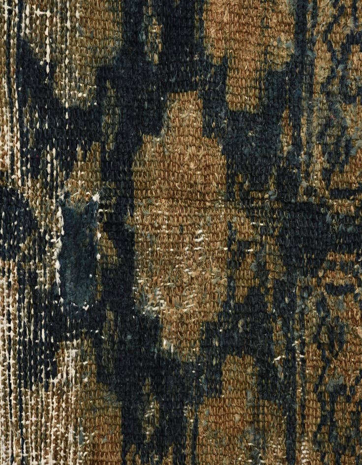 Detail image of 4' x 5' 10  Hand Knotted Ultra Vintage Persian Wool Rug