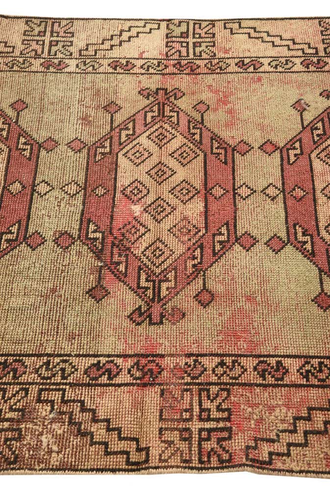 3' 9 x 5' 7 Hand Knotted Ultra Vintage Persian Wool Rug