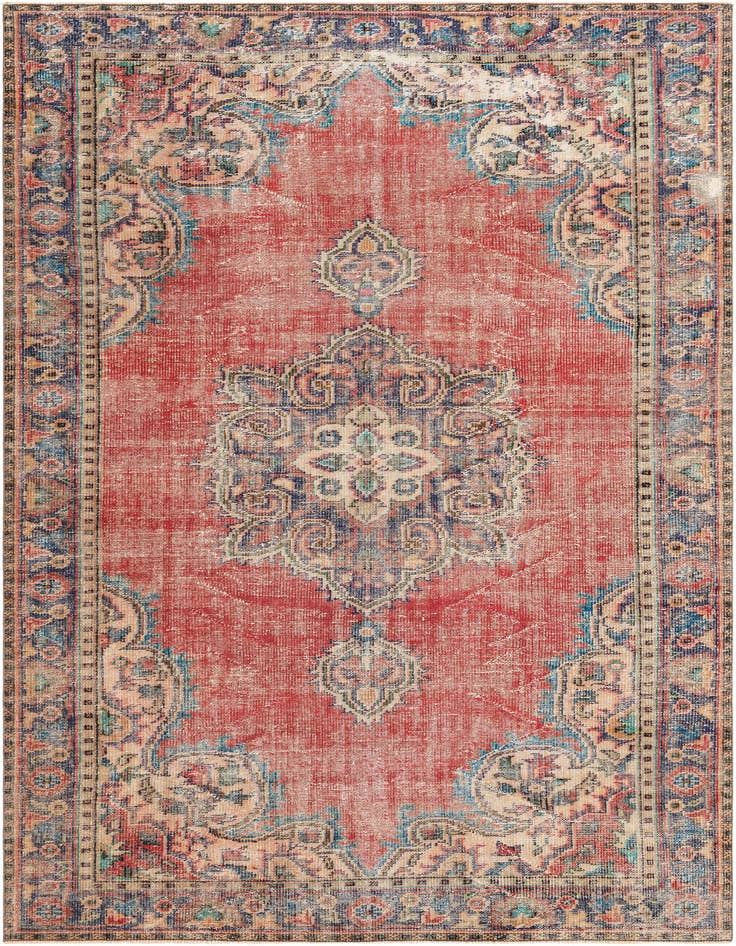 Detail image of 6' 5 x 9' 4 Ultra Vintage Wool Rug