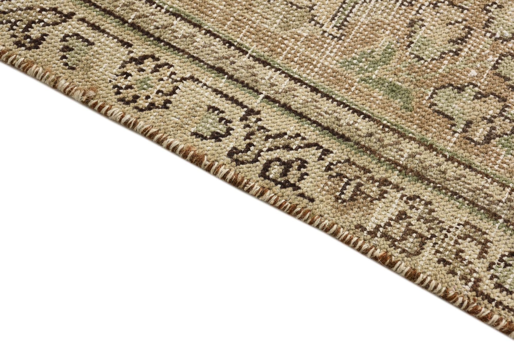 6' 4 x 9' Hand Knotted Ultra Vintage Persian Wool Rug