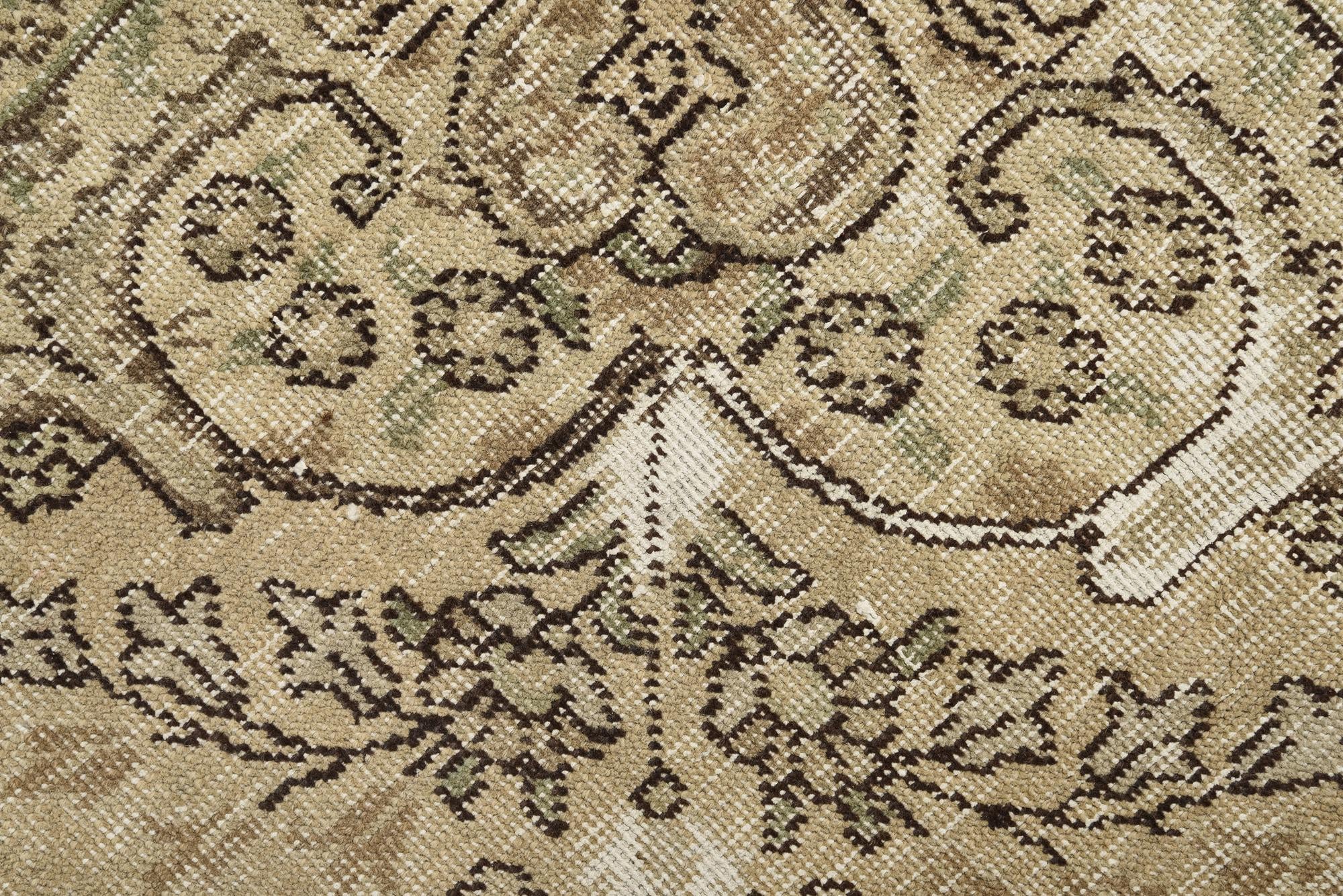 6' 4 x 9' Hand Knotted Ultra Vintage Persian Wool Rug