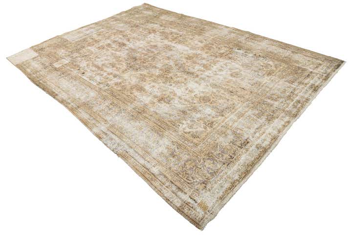 7' 10 x 11' 7 Hand Knotted Ultra Vintage Persian Wool Rug
