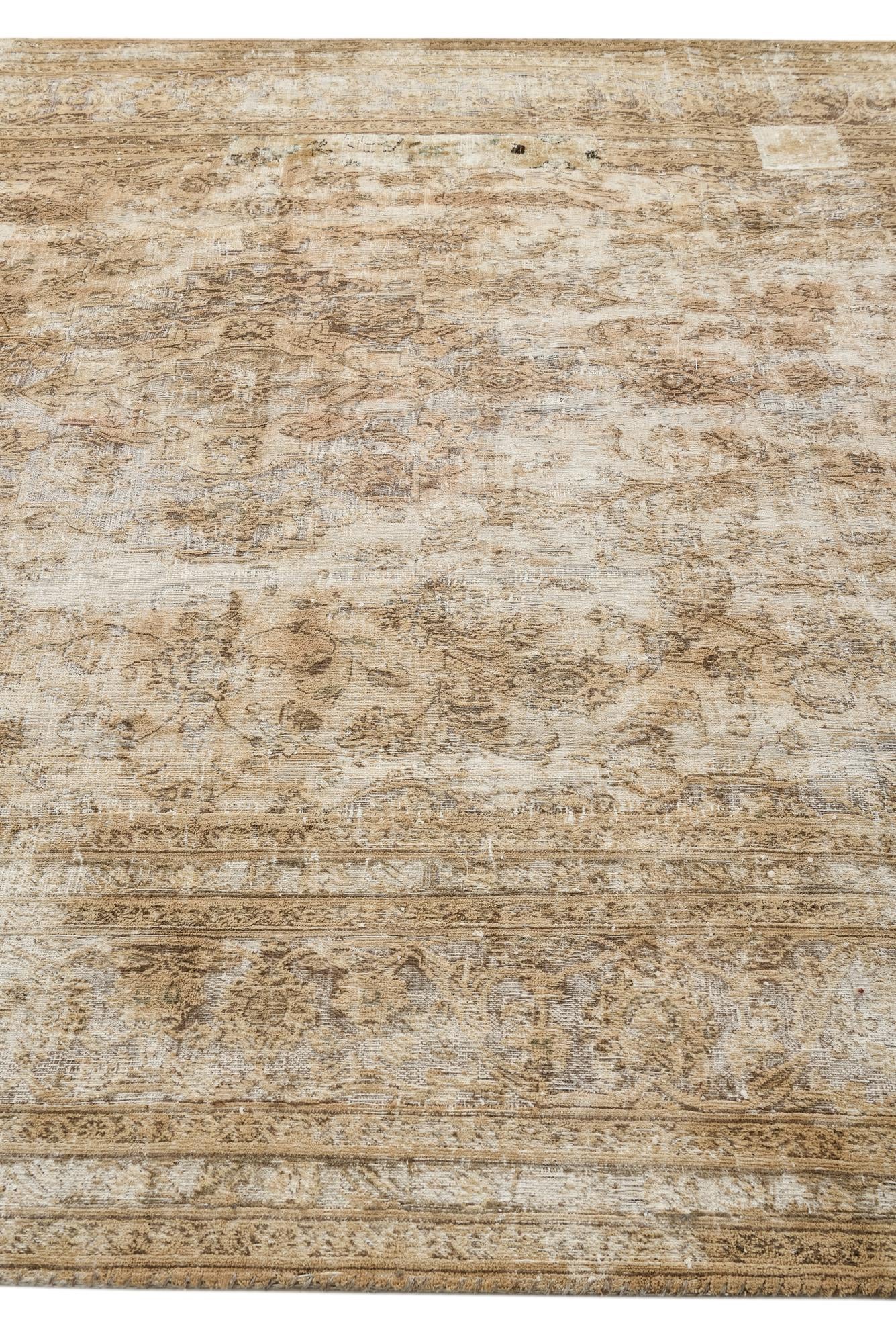 7' 10 x 11' 7 Hand Knotted Ultra Vintage Persian Wool Rug
