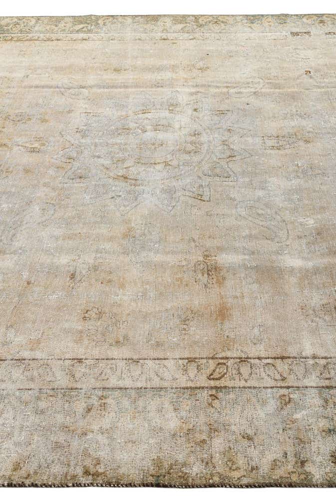9' x 12' 9 Hand Knotted Ultra Vintage Persian Wool Rug