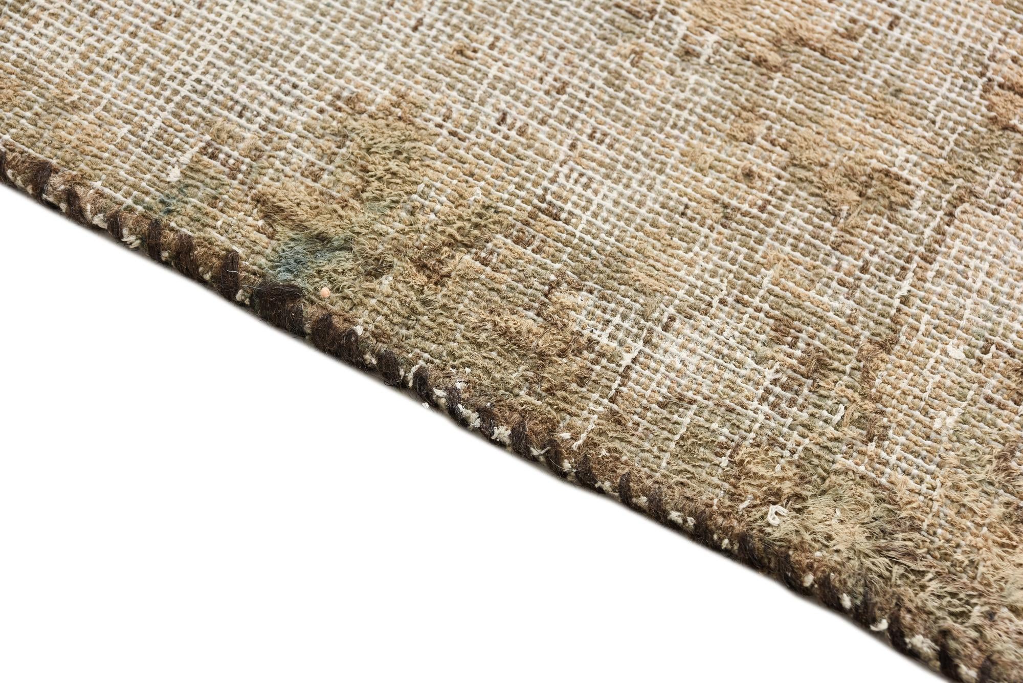 9' x 12' 9 Hand Knotted Ultra Vintage Persian Wool Rug