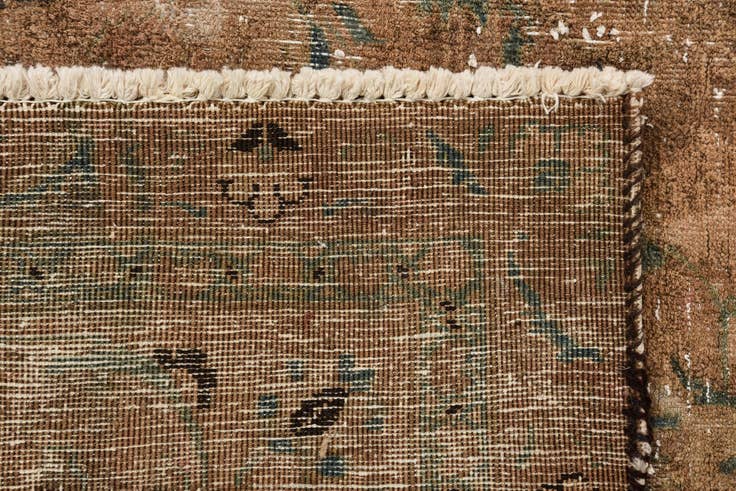 Detail image of 7' 5 x 10' 4 Hand Knotted Ultra Vintage Persian Wool Rug