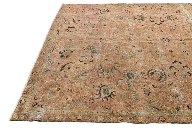 Detail image of 7' 5 x 10' 4 Hand Knotted Ultra Vintage Persian Wool Rug