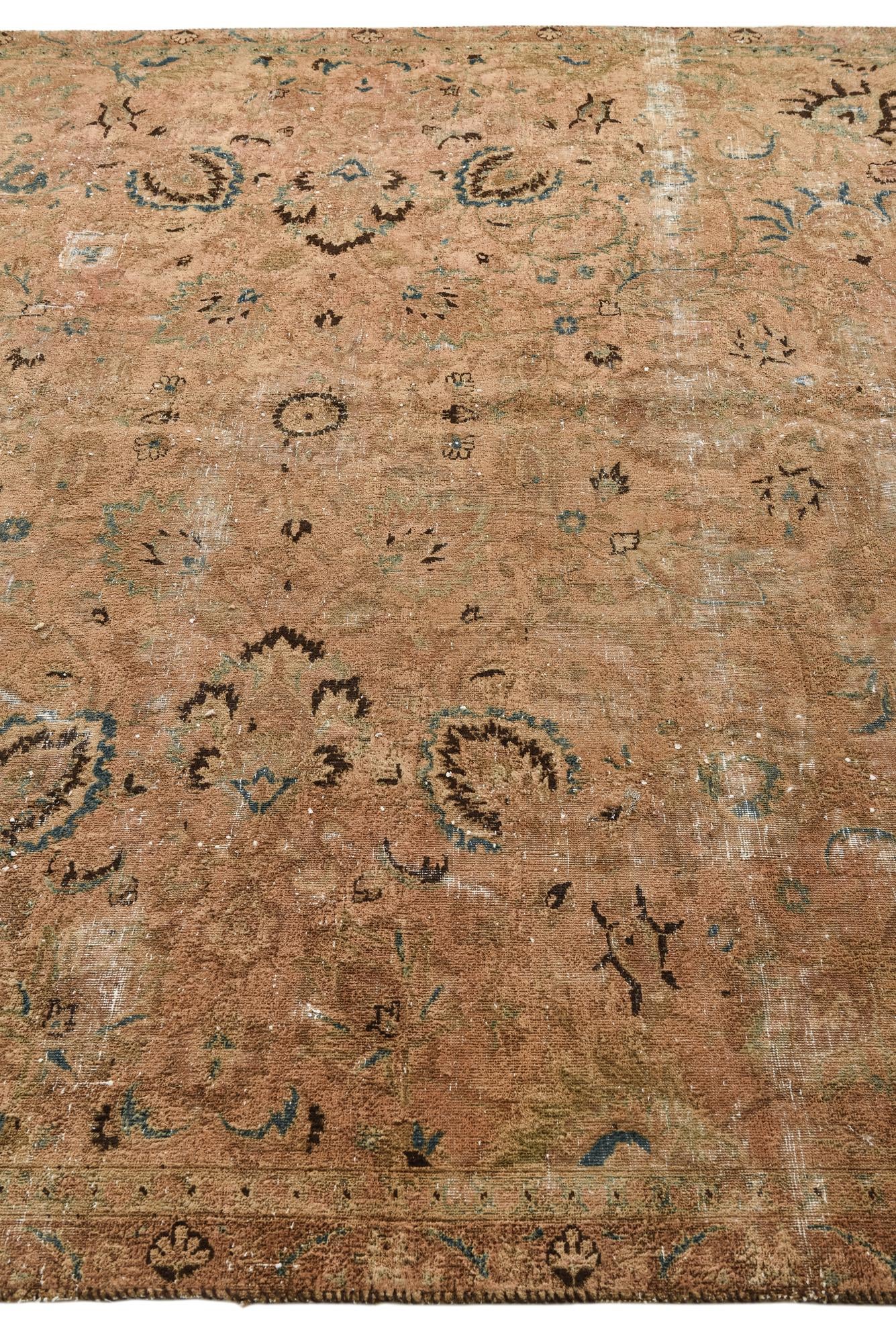 7' 5 x 10' 4 Hand Knotted Ultra Vintage Persian Wool Rug