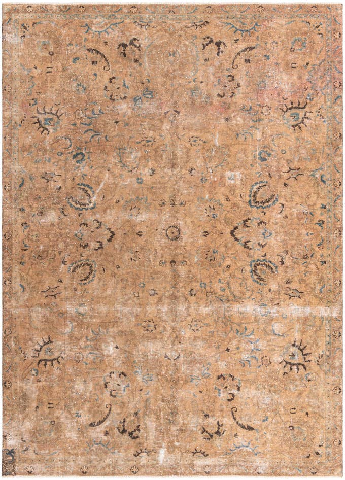 Detail image of 7' 5 x 10' 4 Hand Knotted Ultra Vintage Persian Wool Rug