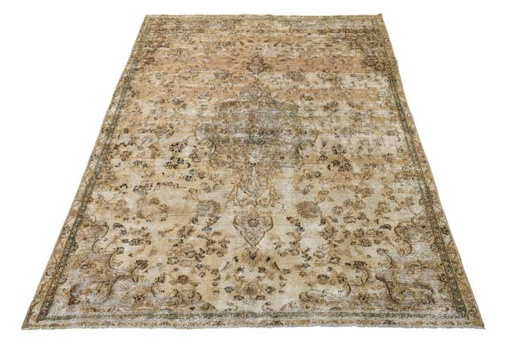 7' x 10' 1 Hand Knotted Ultra Vintage Persian Wool Rug