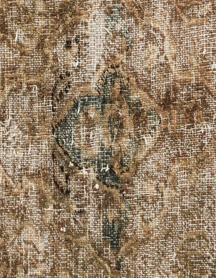 Detail image of 7' x 10' 1  Hand Knotted Ultra Vintage Persian Wool Rug