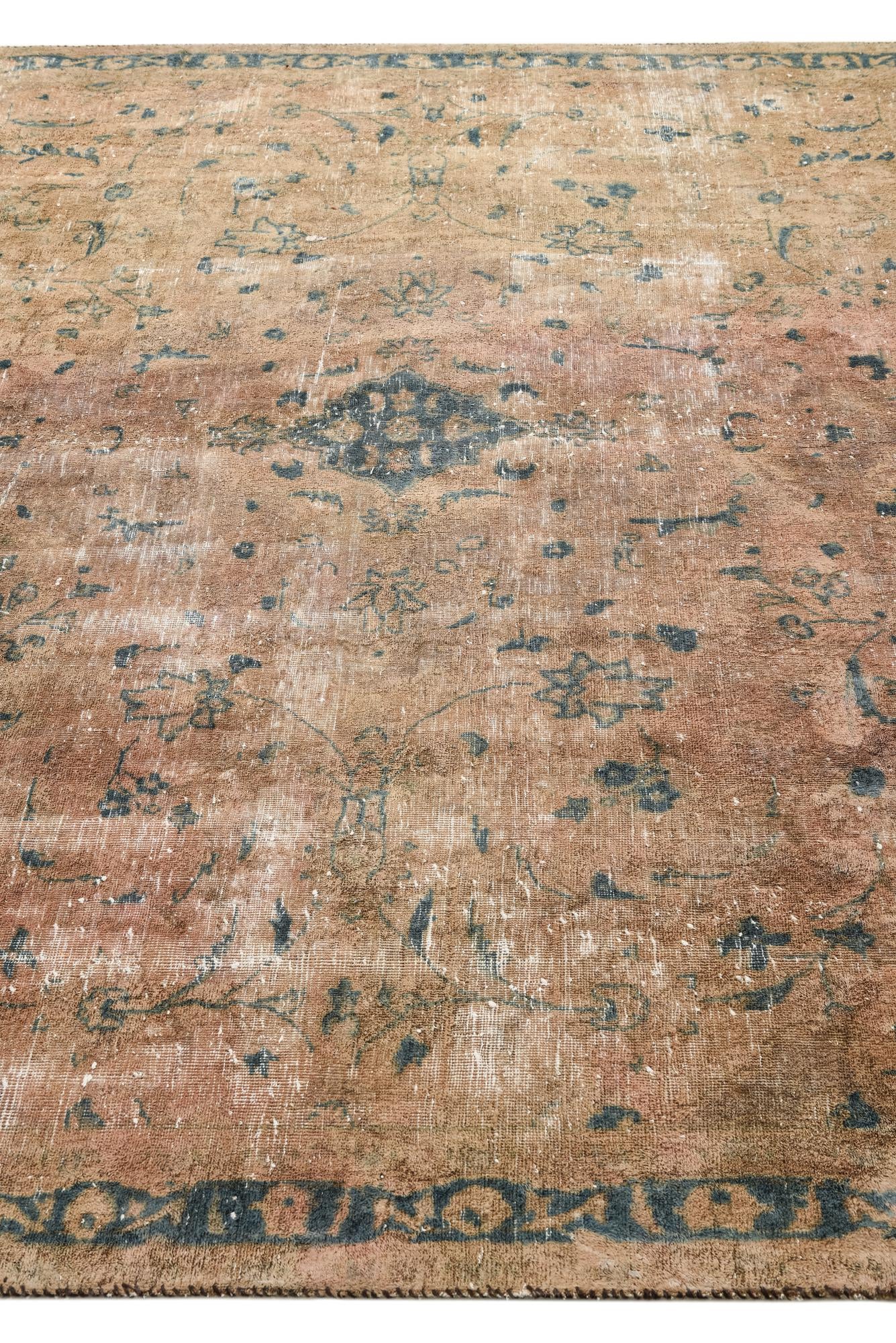 7' 1 x 10' 2 Hand Knotted Ultra Vintage Persian Wool Rug