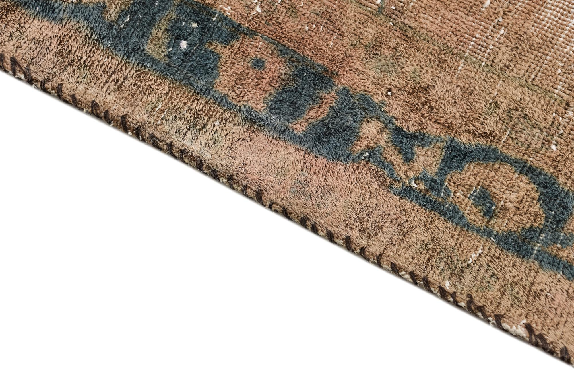 7' 1 x 10' 2 Hand Knotted Ultra Vintage Persian Wool Rug