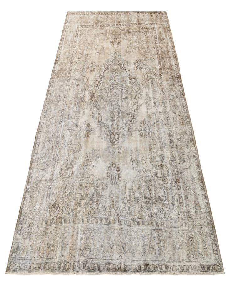 Detail image of 9' 6 x 13'  Hand Knotted Ultra Vintage Persian Wool Rug