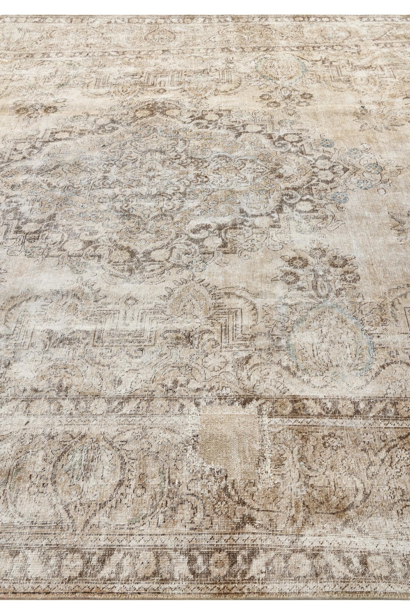 9' 6 x 13' Hand Knotted Ultra Vintage Persian Wool Rug