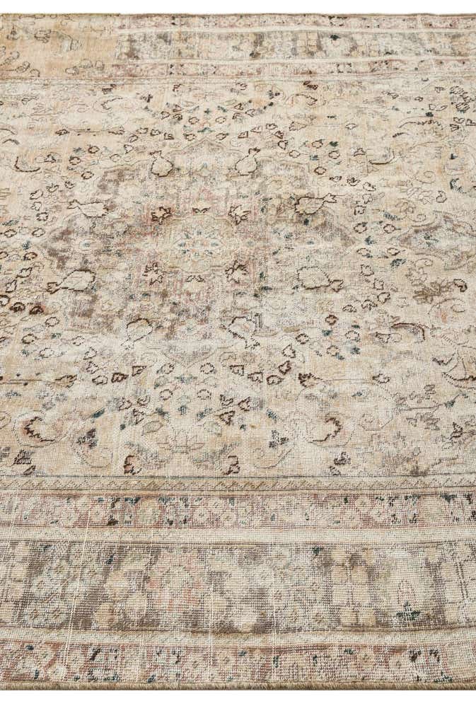 6' 3 x 9' 5 Hand Knotted Ultra Vintage Persian Wool Rug