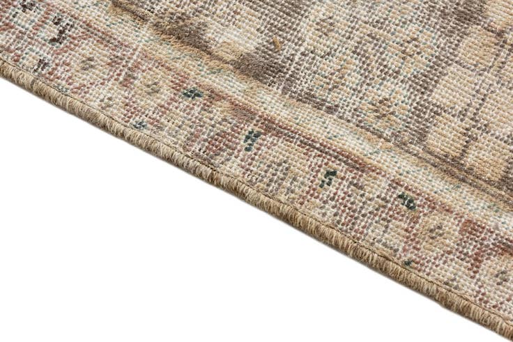 Detail image of 6' 3 x 9' 5 Hand Knotted Ultra Vintage Persian Wool Rug
