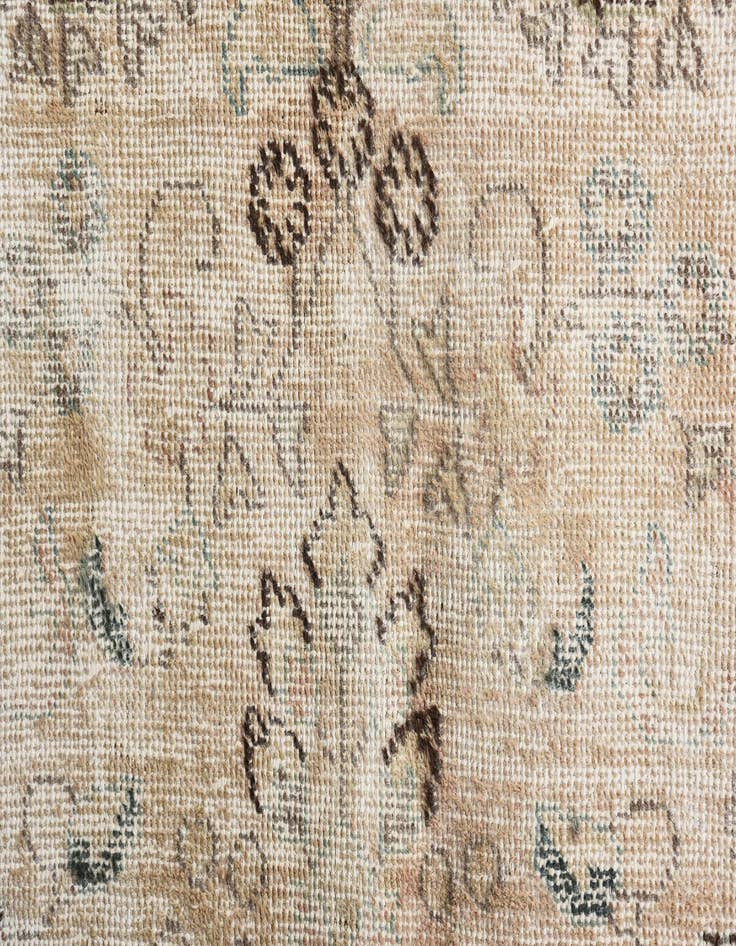 Detail image of 6' 3 x 9' 5  Hand Knotted Ultra Vintage Persian Wool Rug