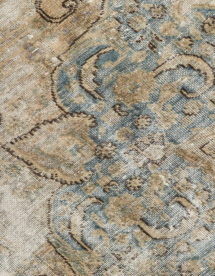 Detail image of 9' 4 x 12' 7  Hand Knotted Ultra Vintage Persian Wool Rug