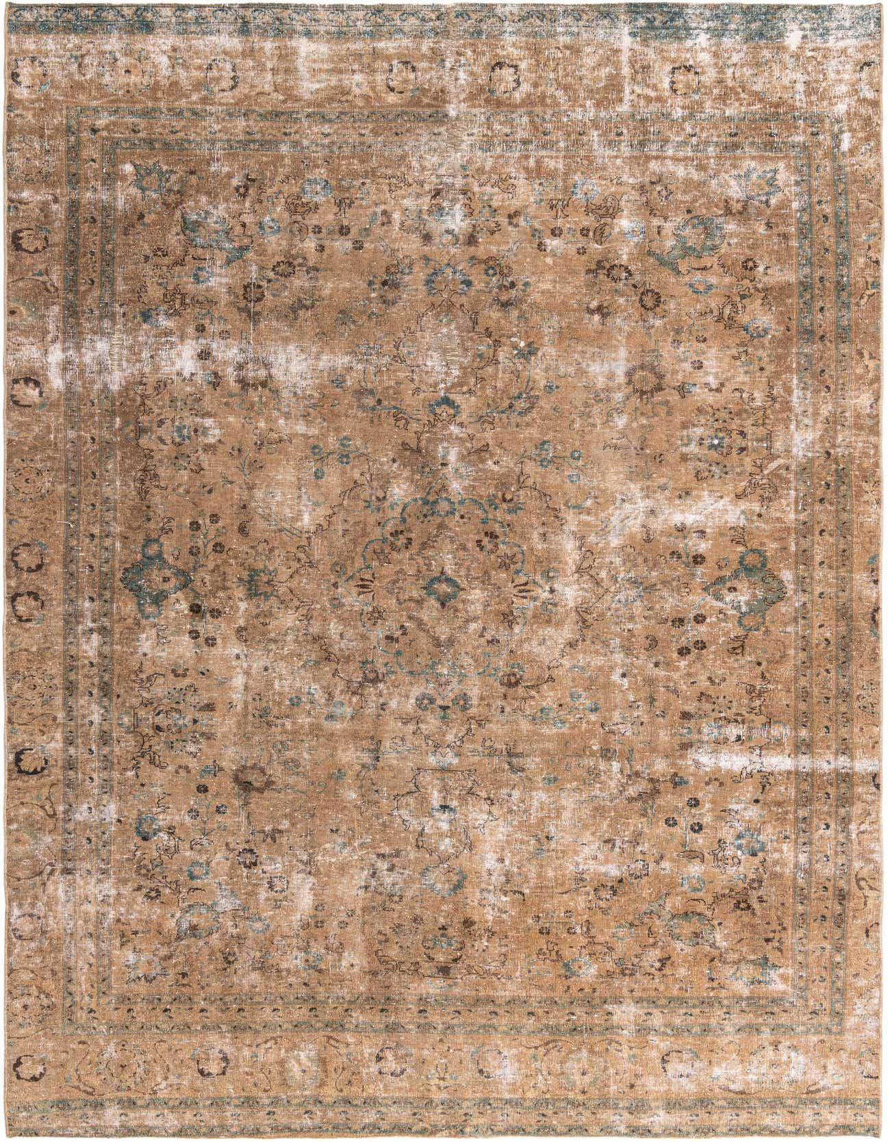Primary image 8' x 12' 8  Hand Knotted Ultra Vintage Persian Wool Rug
