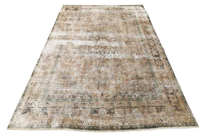 9' x 12' 3 Hand Knotted Ultra Vintage Persian Wool Rug