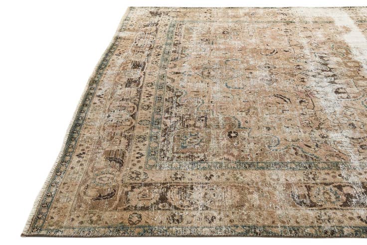 Detail image of 9' x 12' 3 Hand Knotted Ultra Vintage Persian Wool Rug