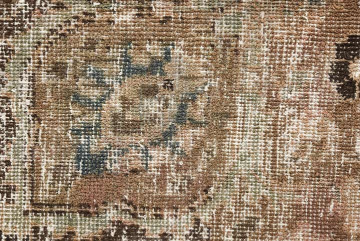 9' x 12' 3 Hand Knotted Ultra Vintage Persian Wool Rug