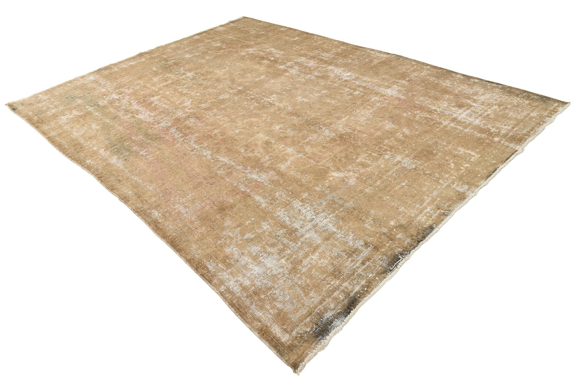 9' 6 x 12' 10 Hand Knotted Ultra Vintage Persian Wool Rug