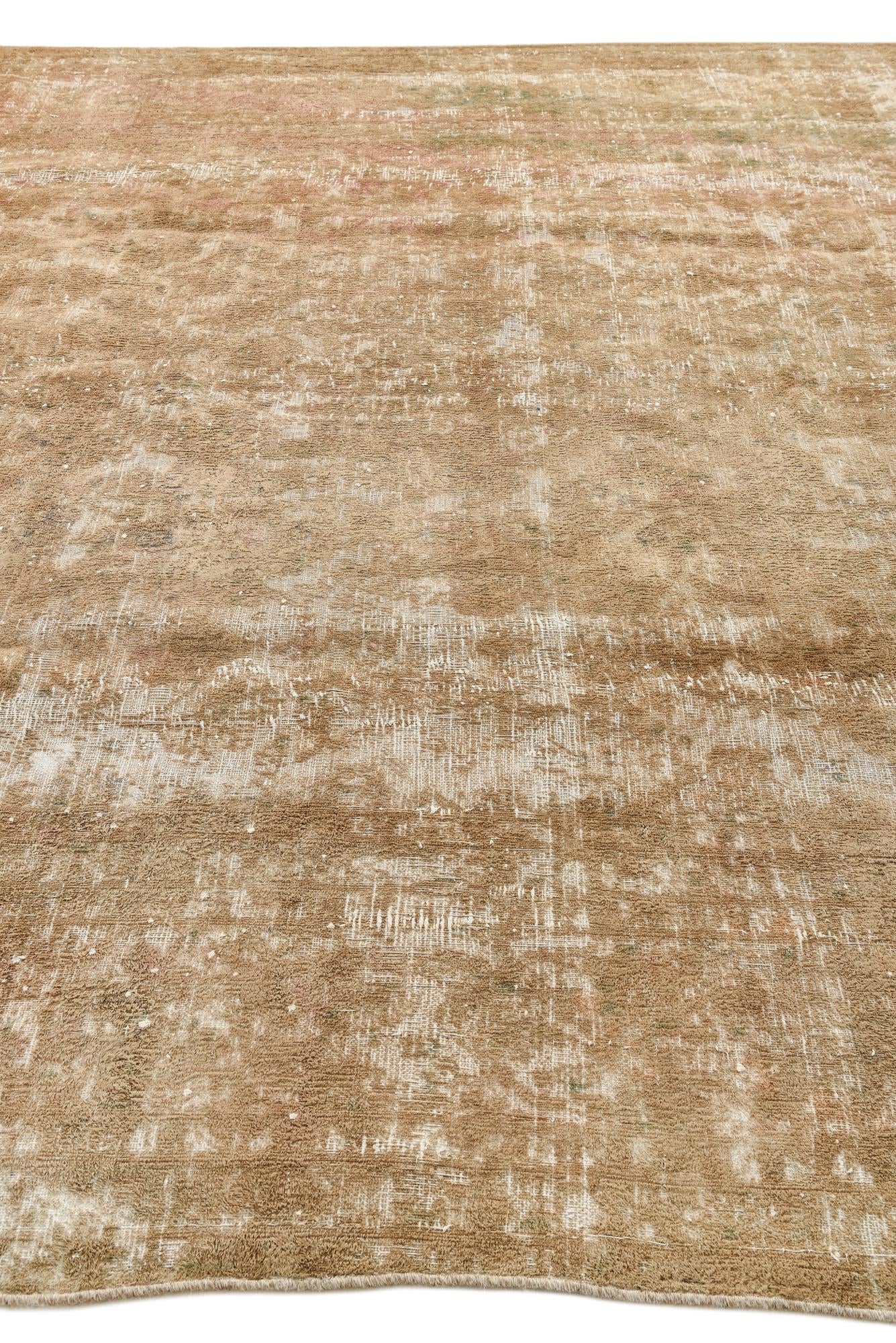 9' 6 x 12' 10 Hand Knotted Ultra Vintage Persian Wool Rug