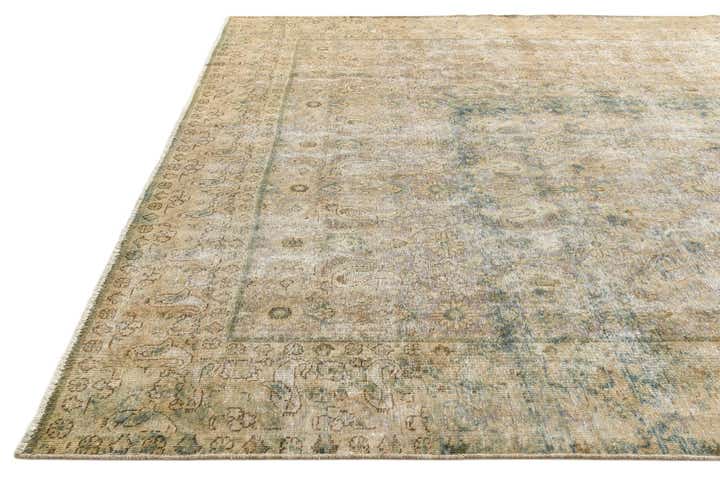 9' 5 x 12' 1 Hand Knotted Ultra Vintage Persian Wool Rug