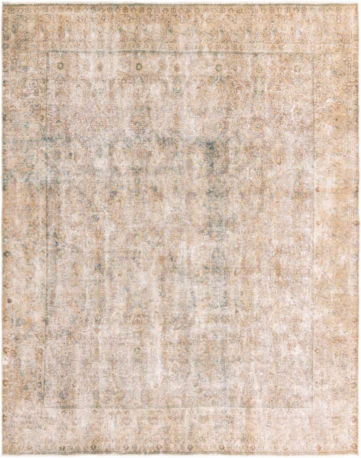9' 5 x 12' 1 Hand Knotted Ultra Vintage Persian Wool Rug