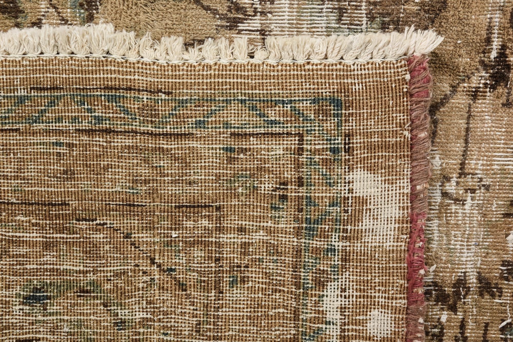 6' 8 x 9' 4 Hand Knotted Ultra Vintage Persian Wool Rug
