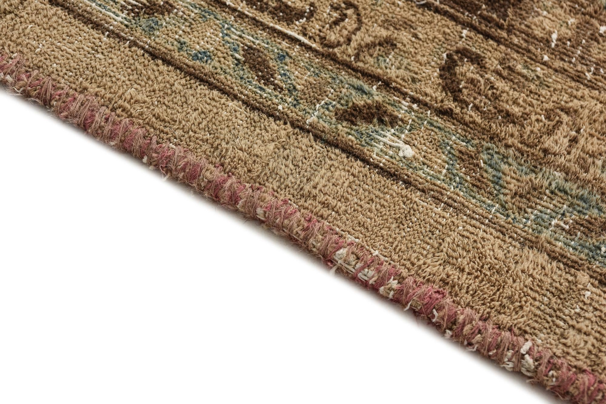 6' 8 x 9' 4 Hand Knotted Ultra Vintage Persian Wool Rug